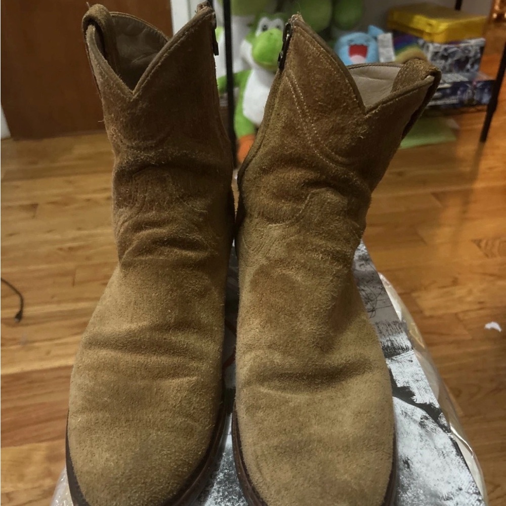Men's Tecovas The Dean Suede Zip cowboy Boots